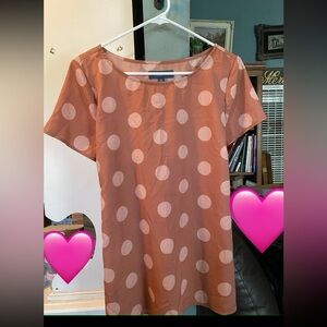 Modcloth polka dot top
